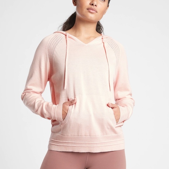 Athleta | Tops | Athleta Evergreen Hoodie Sweater Orchid Pink Womens Xs |  Poshmark